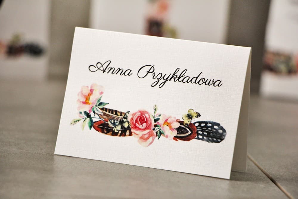 Segnaposto Matrimonio Pistacchio n. 16 – Cartoncini Effetto Lino in Stile Boho