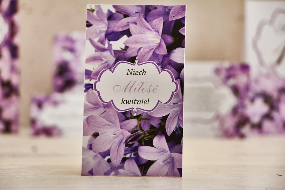 Semi di Nontiscordardimé per Ringraziamento Ospiti con Fiori Viola | Bomboniere Personalizzate | Felicja n. 14