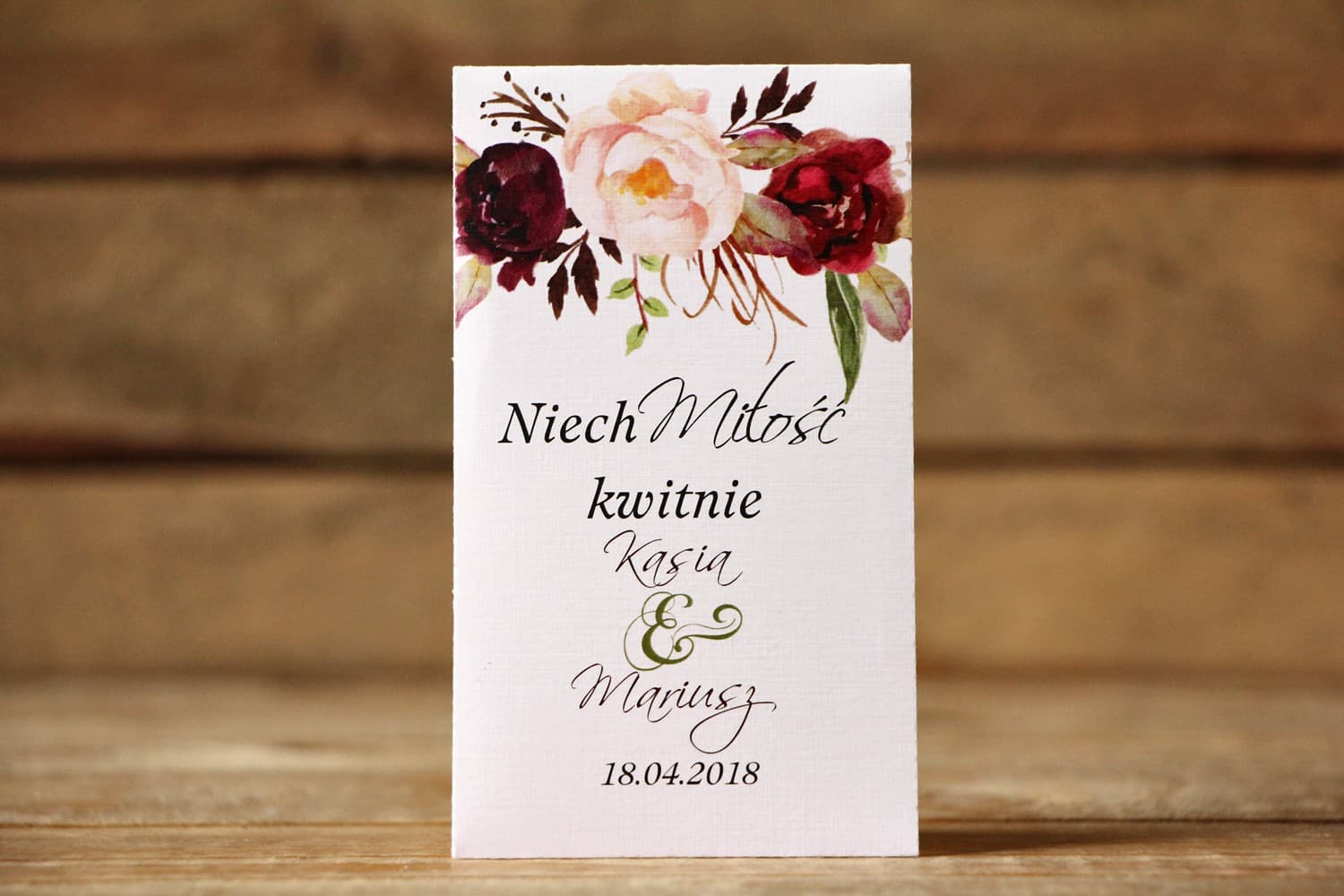 Semillas de No Me Olvides Regalo para Invitados con Peonías | Detalles para Invitados de Boda | Flores Pintadas nº 29