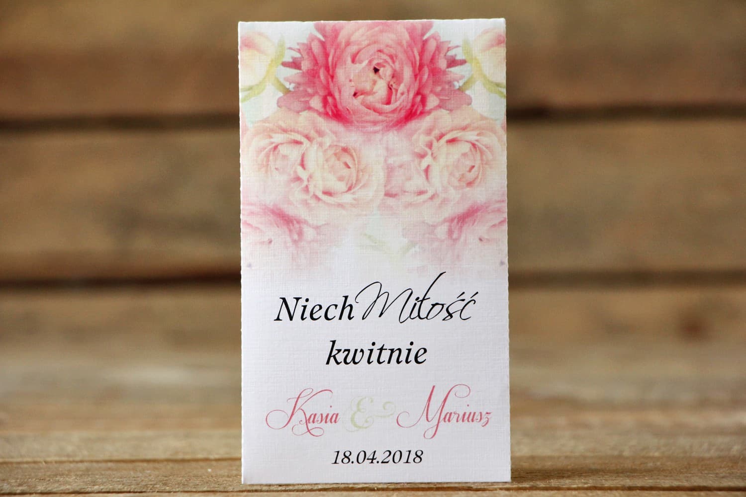 Semillas de No Me Olvides con Peonías, Detalles Eco | Recuerdos para Invitados de Boda | Flores Pintadas nº 9