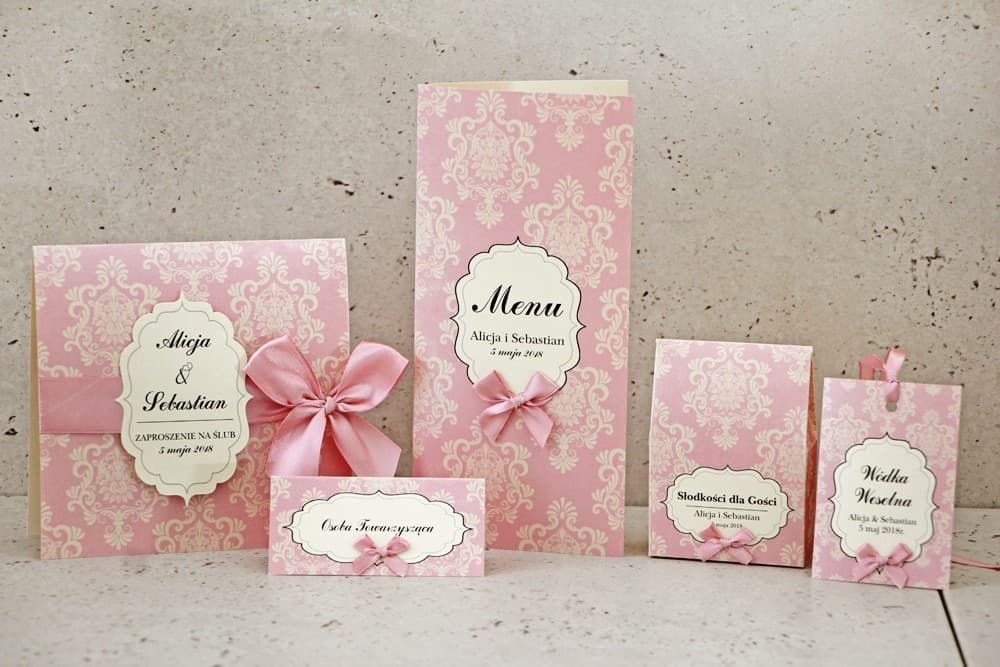 Set Campioni di Cancelleria Nuziale: Invito, Segnaposto, Menu | Kit Prove Inviti con Buono Sconto | Ornament n. 1