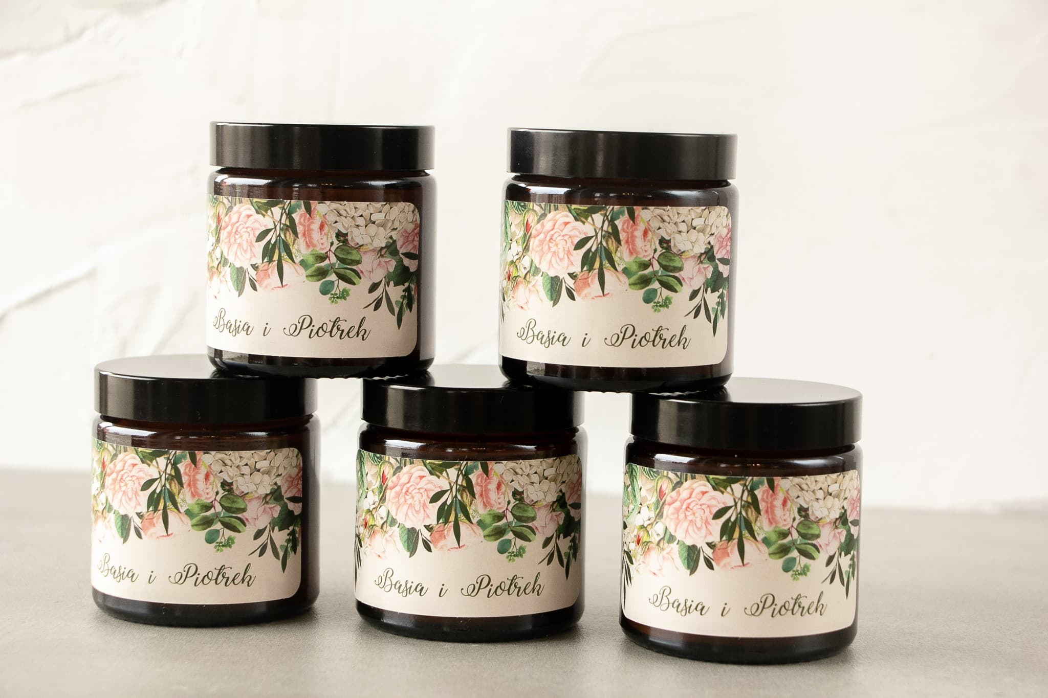 Korani No. 1 Soy Candle – Pastel Roses Wedding Favours - 3