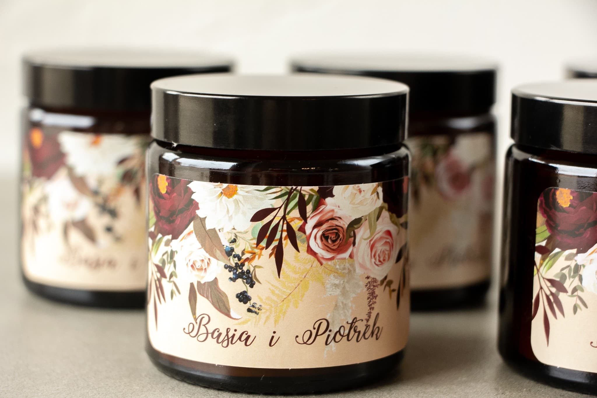 Korani No. 2 Soy Candle – Roses and Dahlias Wedding Favours