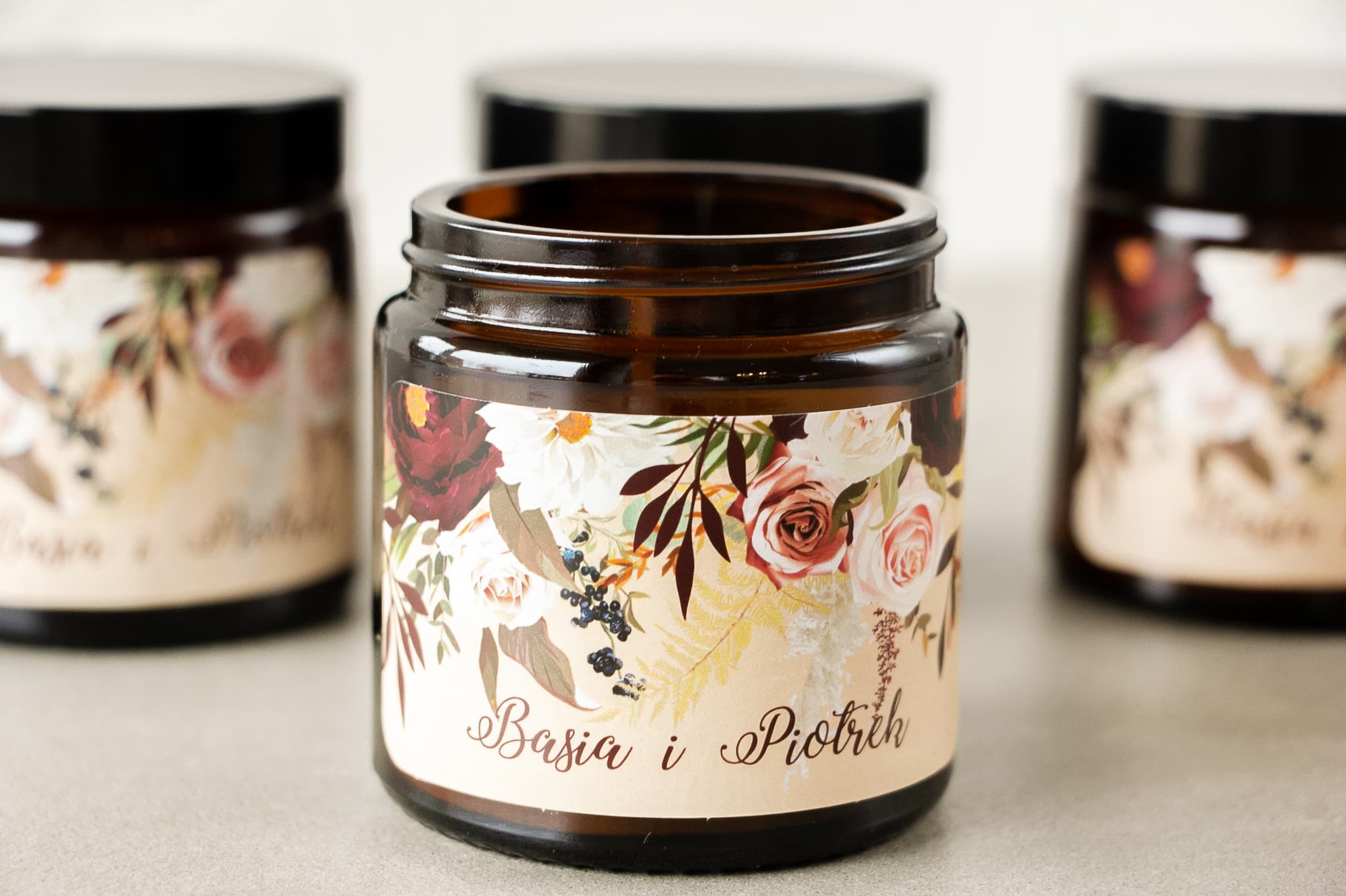 Korani No. 2 Soy Candle – Roses and Dahlias Wedding Favours - 2