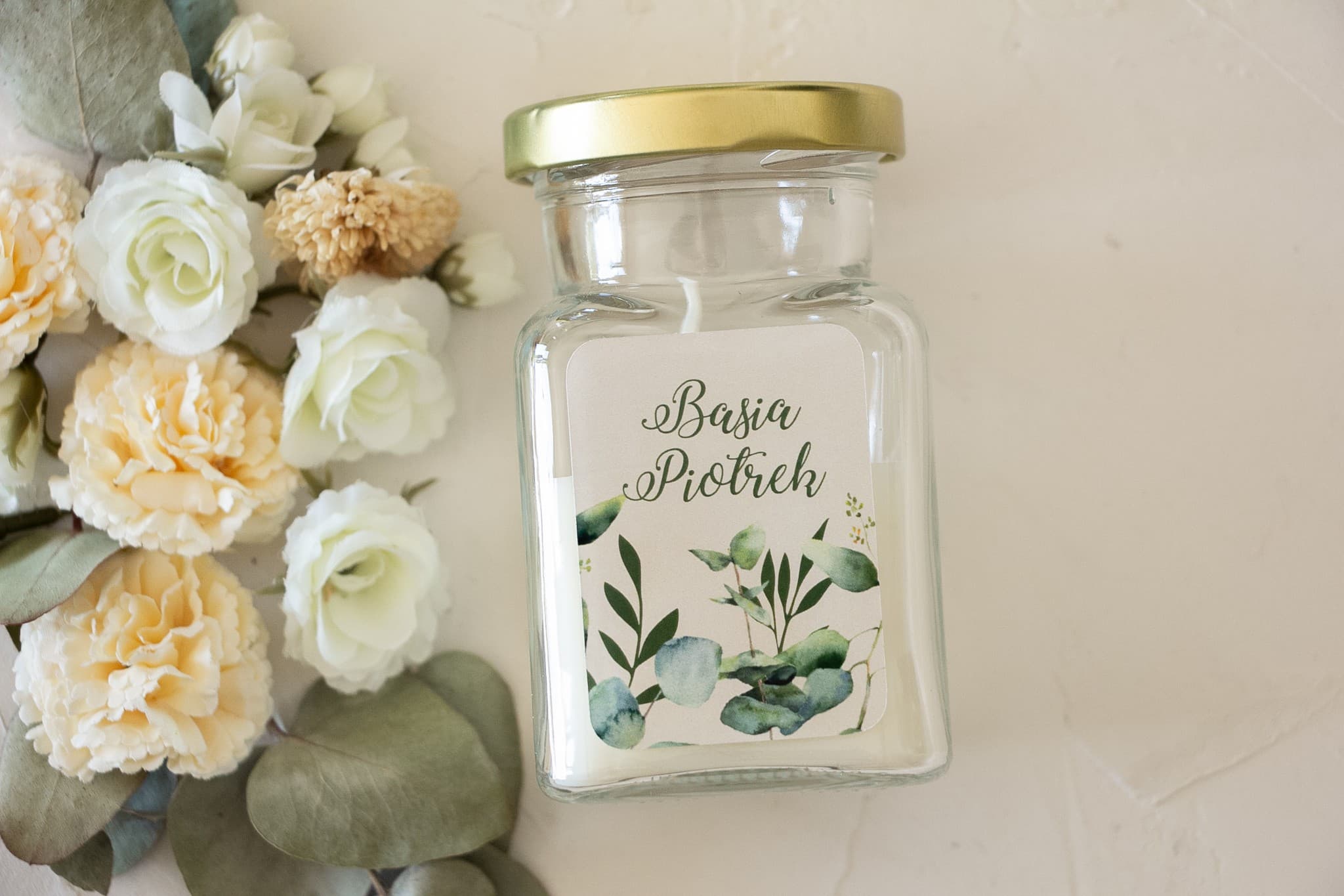 Korani No. 3 Soy Candle – Gold Lid with Eucalyptus & Wedding Favours