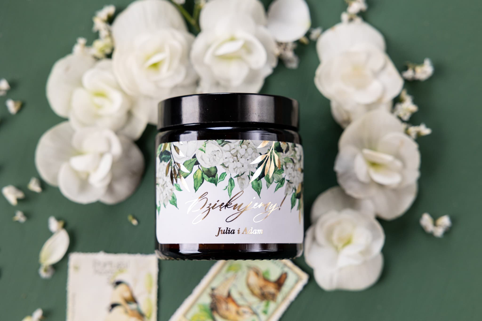 Rubin No. 11 Soy Candle – Gilded Peony Wedding Favour