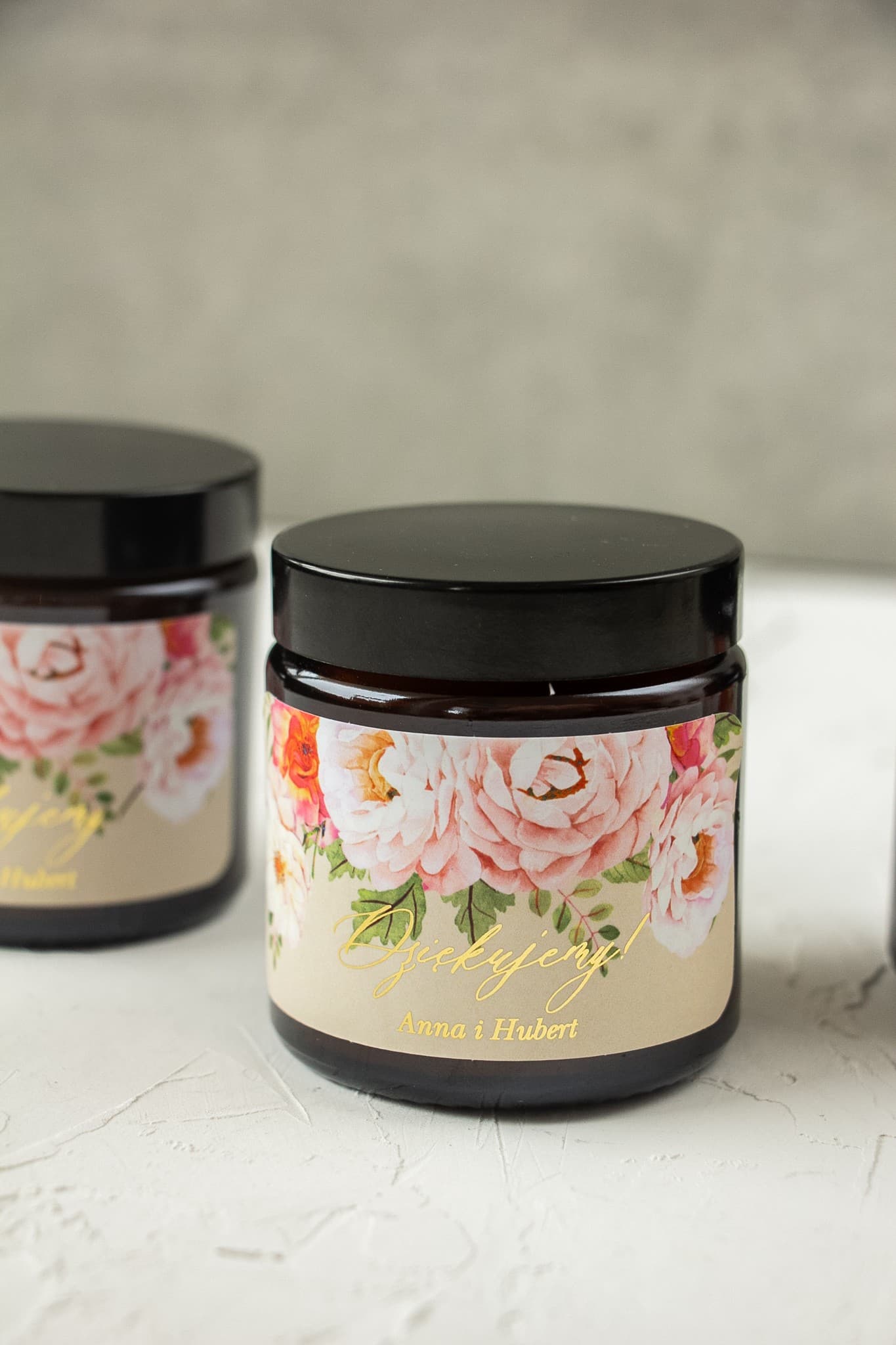 Szafirowe No. 8 Soy Candle – Gold Foiled Wedding Favour