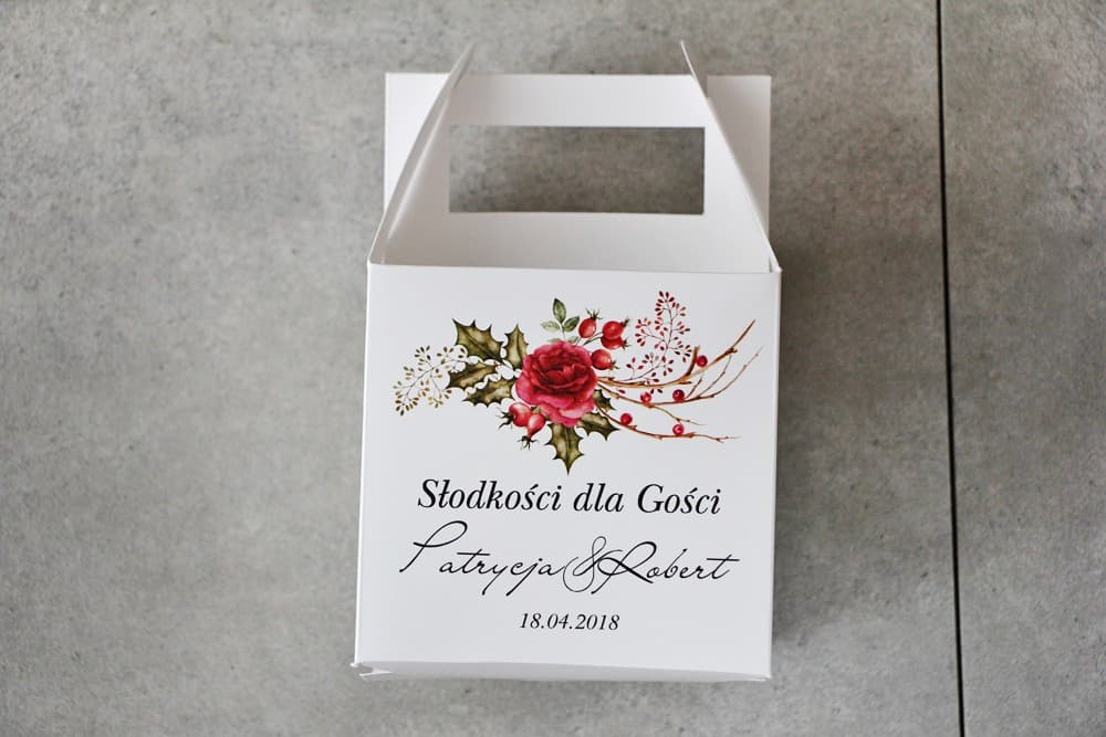 Pistachio Wedding Cake Box with Custom Print, Elegant | Wedding Favours | Pistachio No. 14