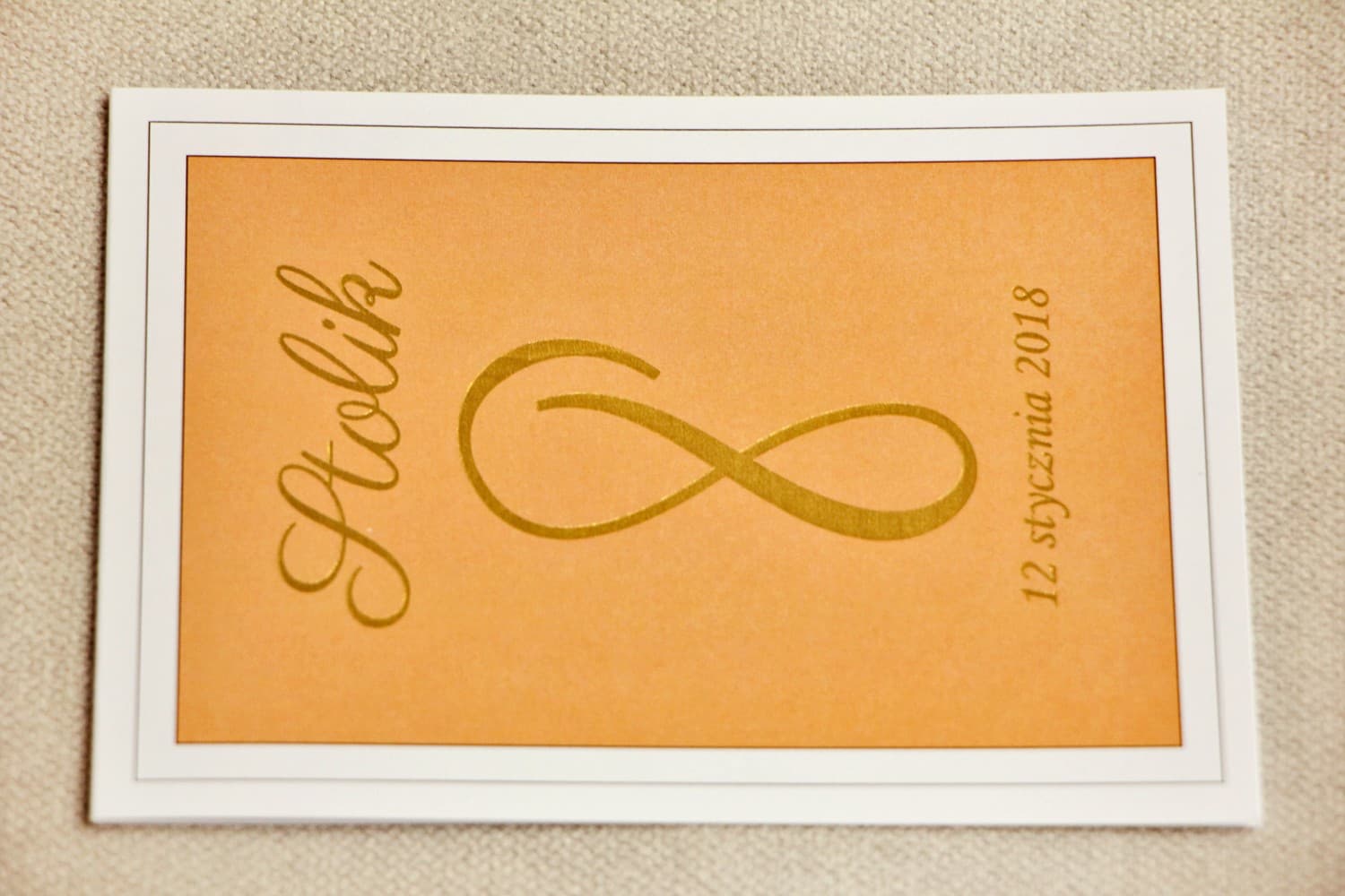 Gold Foiled Wedding Table Numbers Orange Flowers | Elegant Table Number Cards | Sonata No. 8