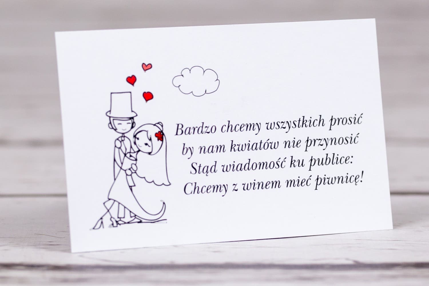 Divertidas Tarjetas para Invitaciones con Dibujo de Novios | Petición de Dinero | Bueno nº 4