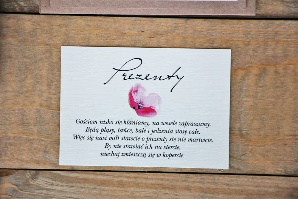 Tarjetas de Información para Invitaciones Amapolas Rosas, Papel Lino Ecru | Tarjetas para invitaciones de boda | Margaret n.º 5