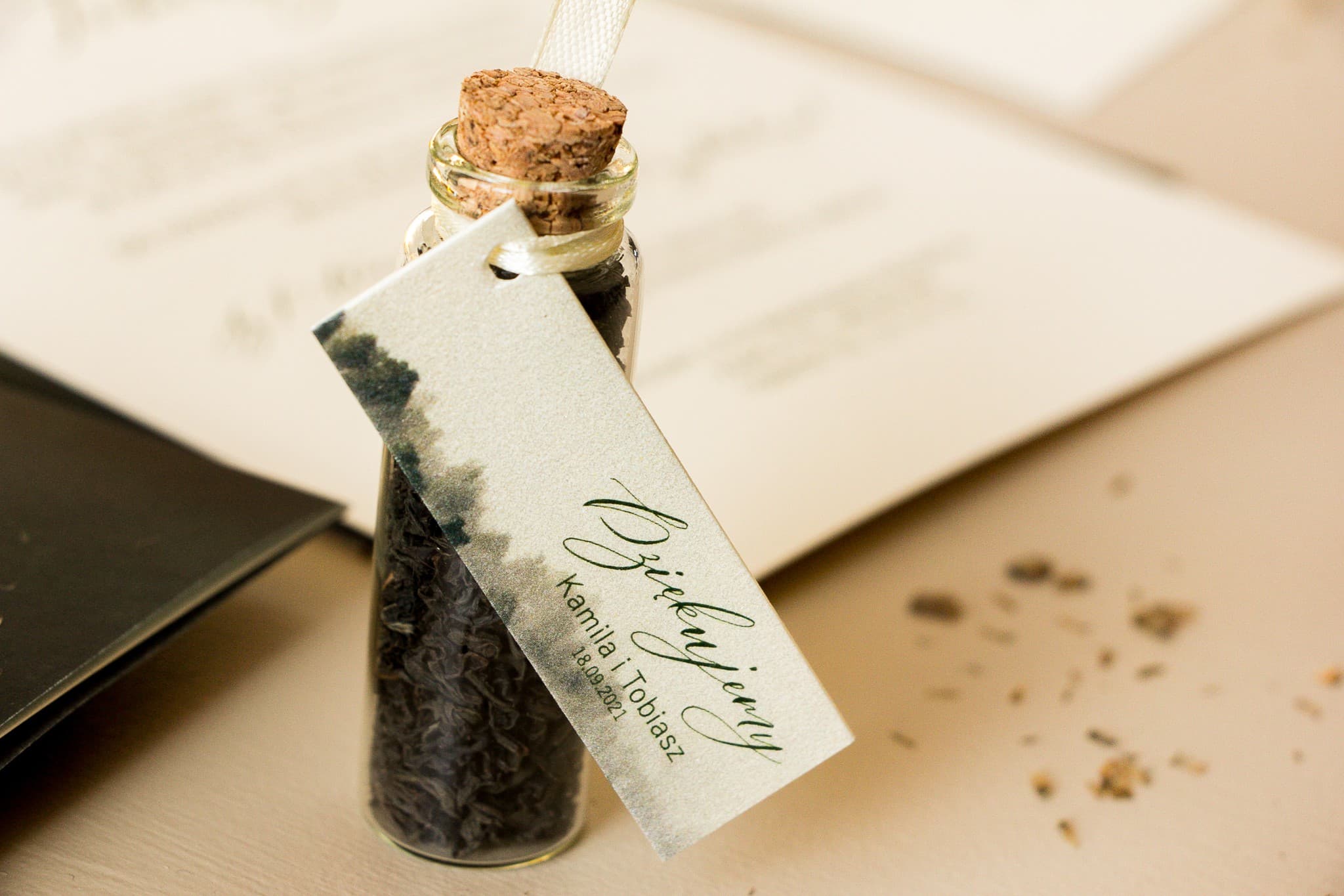 Woodland Tea Bottles Wedding Favours | Original Wedding Gifts | Opal No. 2