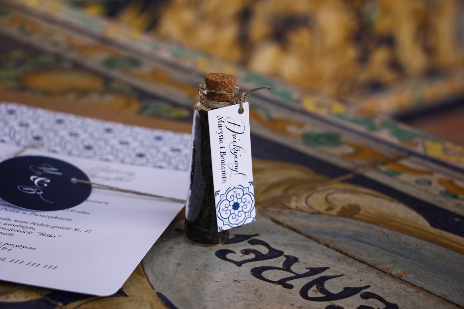 Tea Bottle Wedding Favours, Spanish Style | Wedding Gifts | Indygo No. 1