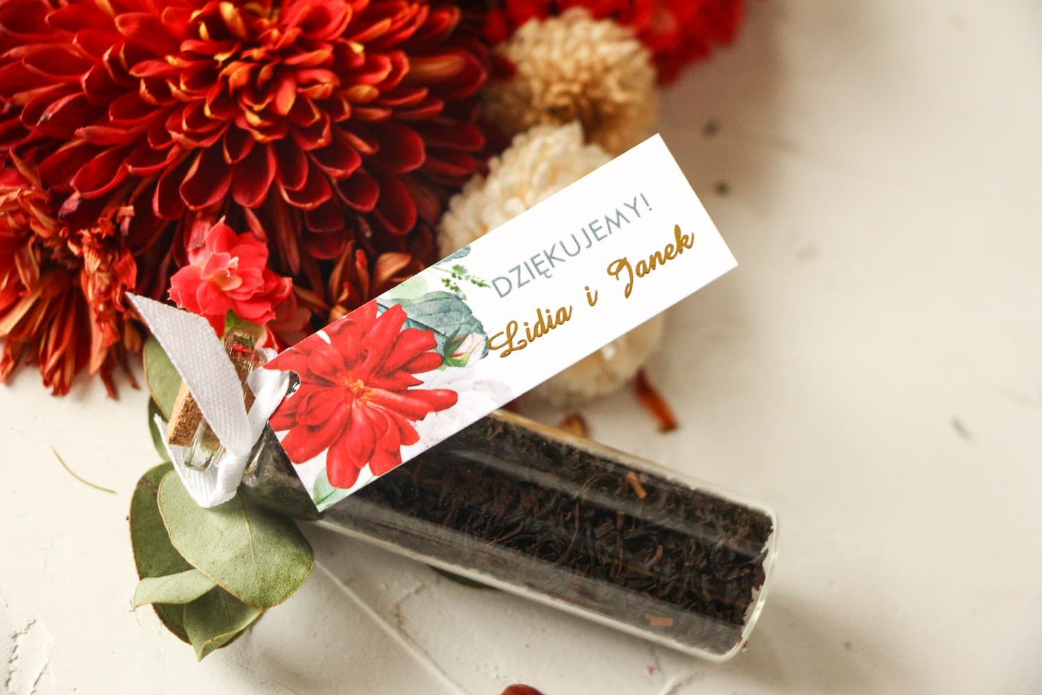 Elegant Wedding Favours, Gold-Foiled Tea Jar | Avril No. 4