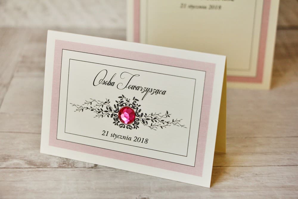 Tischkarten Hochzeit Spitze Nr. 1 – Namenskärtchen mit romantischer Spitze und Zirkonia