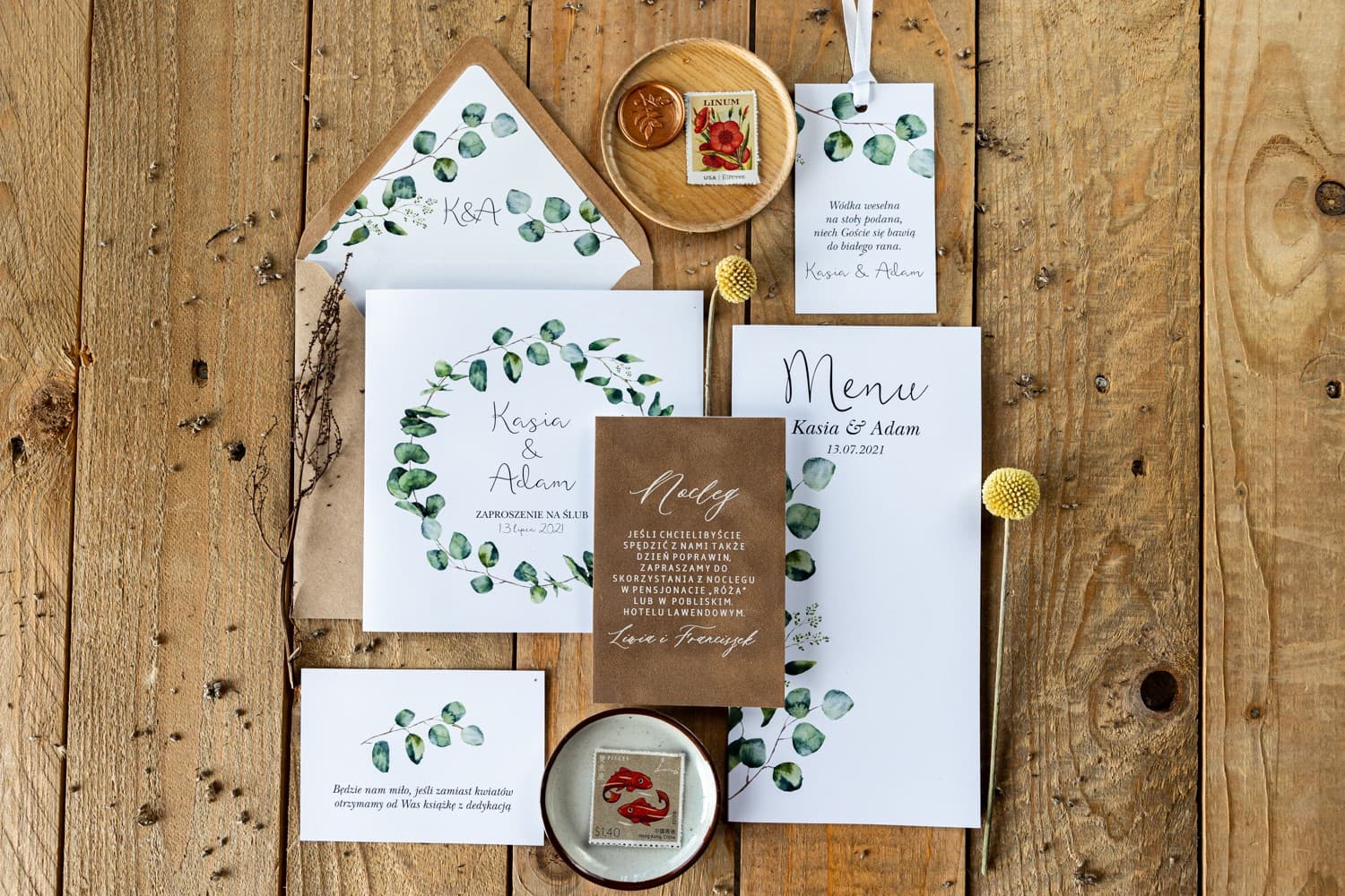 Velvet Wedding Invitation Insert Cards with White Print | Elegant Wedding Enclosure Cards | Kalia No. 2 - 2