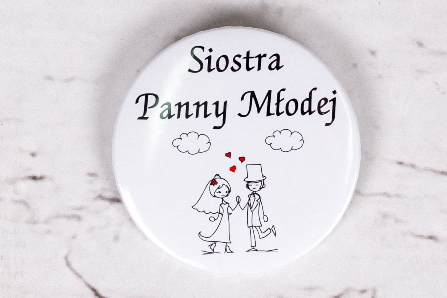 Funny Wedding Badges for Guests, Personalized Name Tags | Playful Wedding Pins | Bueno No. 2