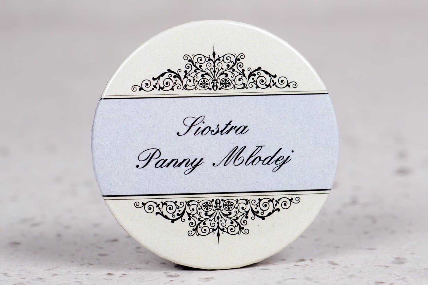 Elegant Wedding Guest Badges Ecru | Wedding Favours, Name Tags | Arte No. 4