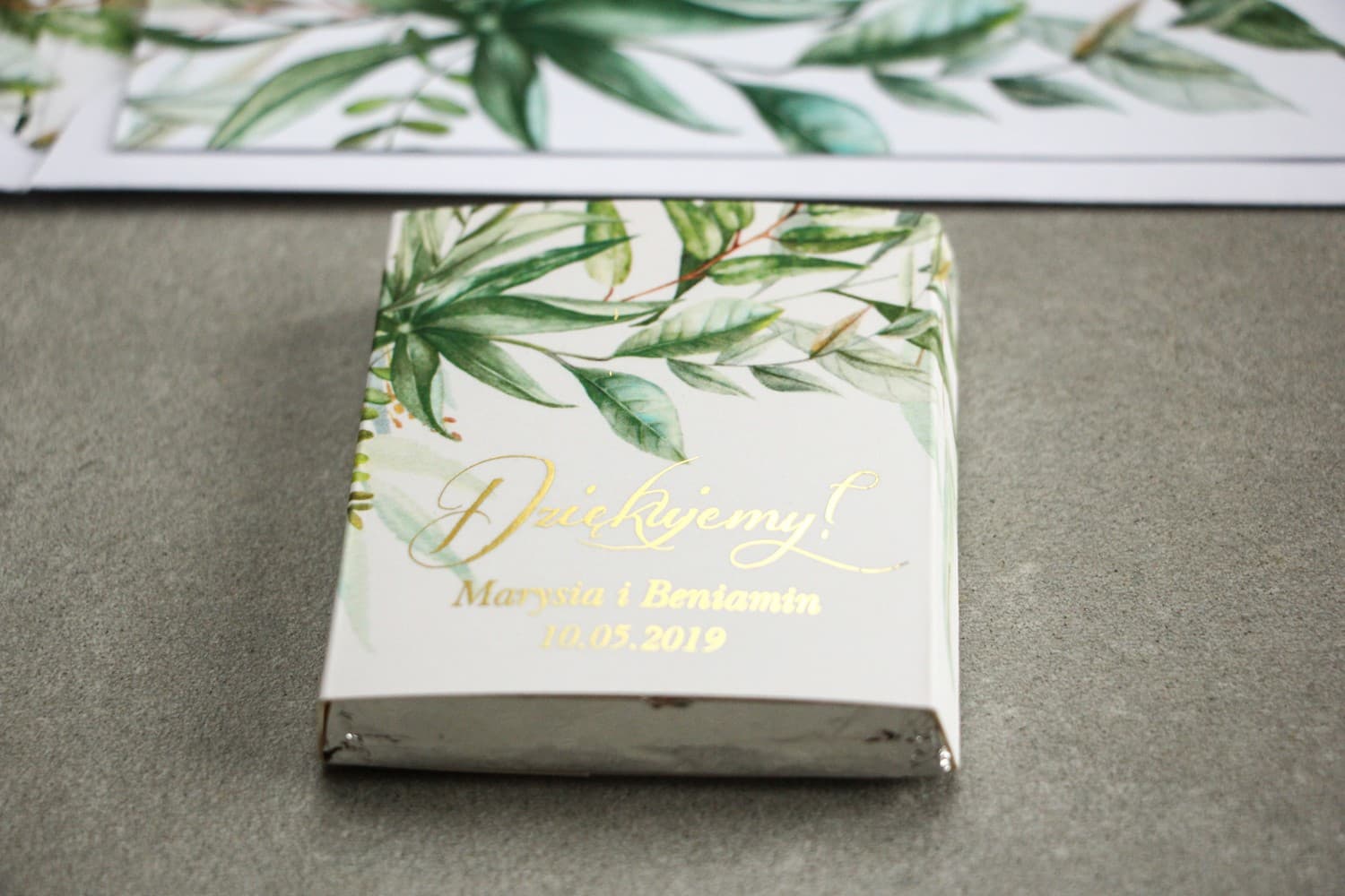 Botanical Wedding Favour Chocolates | Sweet Greenery Wedding Gifts | Flores No. 3