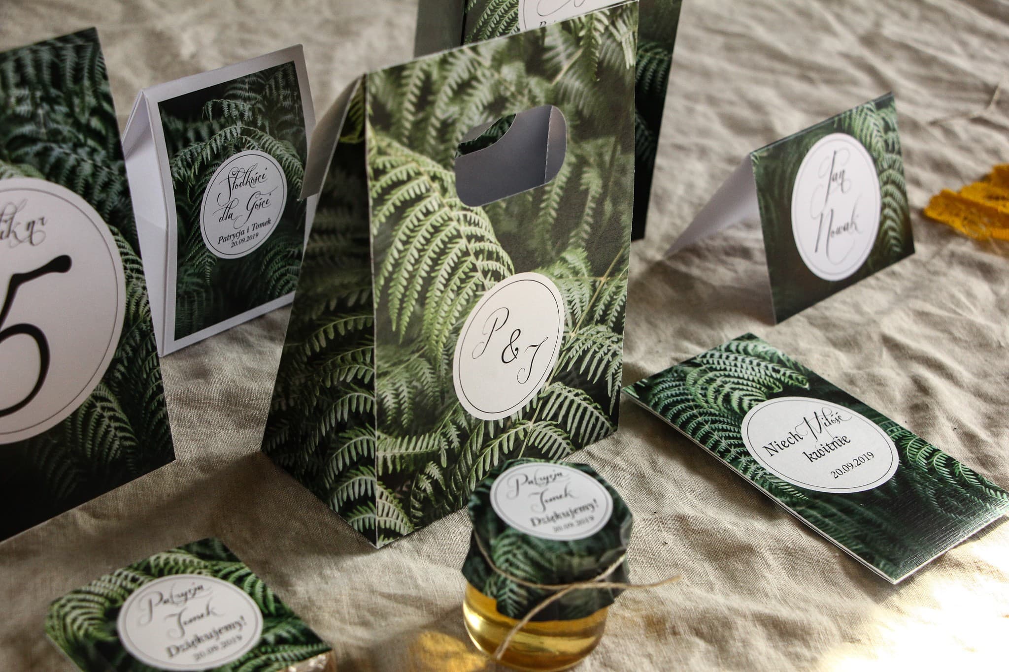 Fern Wedding Favour Bags | Personalized Gift Packaging | Botanik No. 1