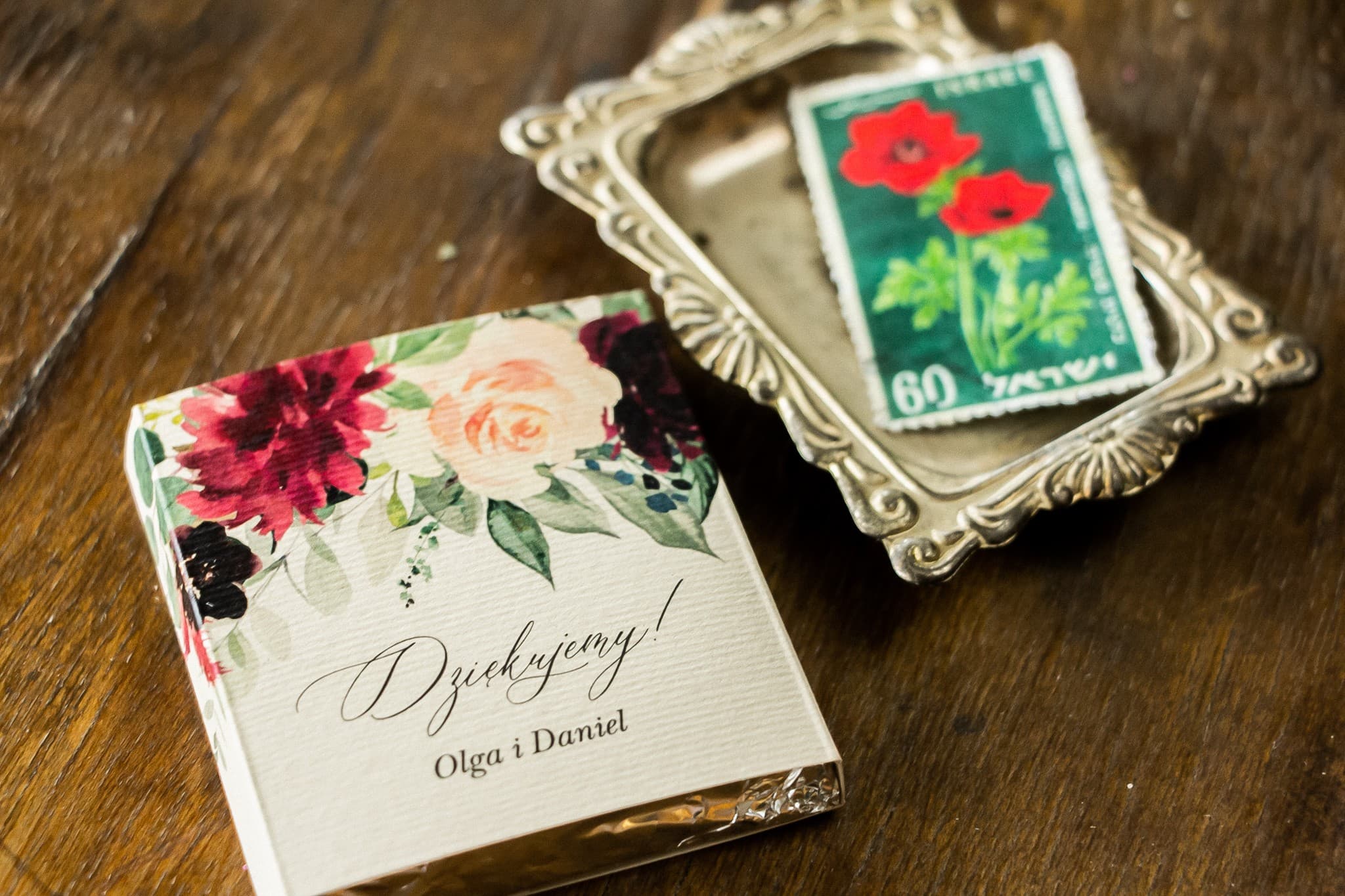 Wedding Favours Chocolates with Roses and Peonies | Sweet Wedding Gifts | Topaz No. 3