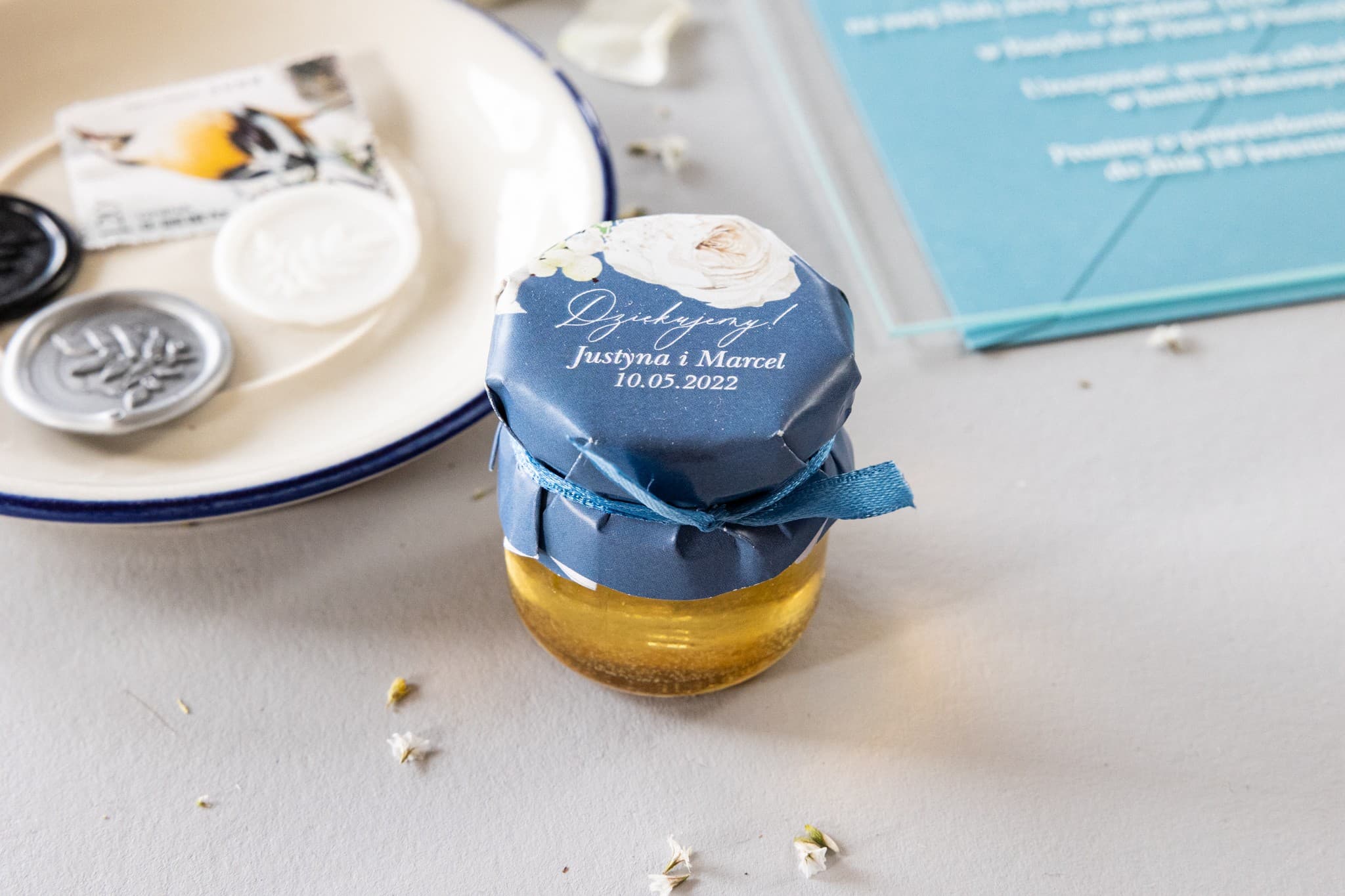 Natural Honey Jar Soft No. 5 – Sweet Peony Wedding Favours