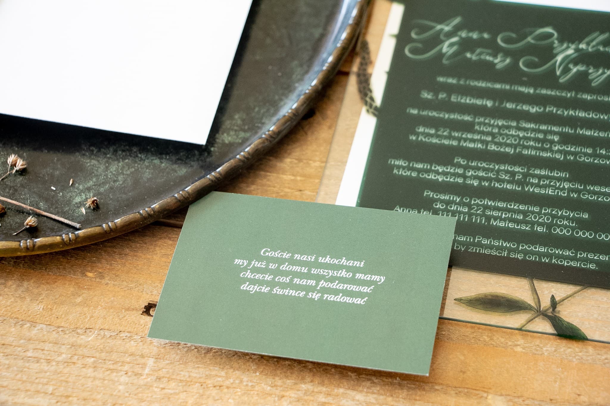 RSVP & Wishing Well Card | Wedding Invitation Information Insert | Korani No. 9