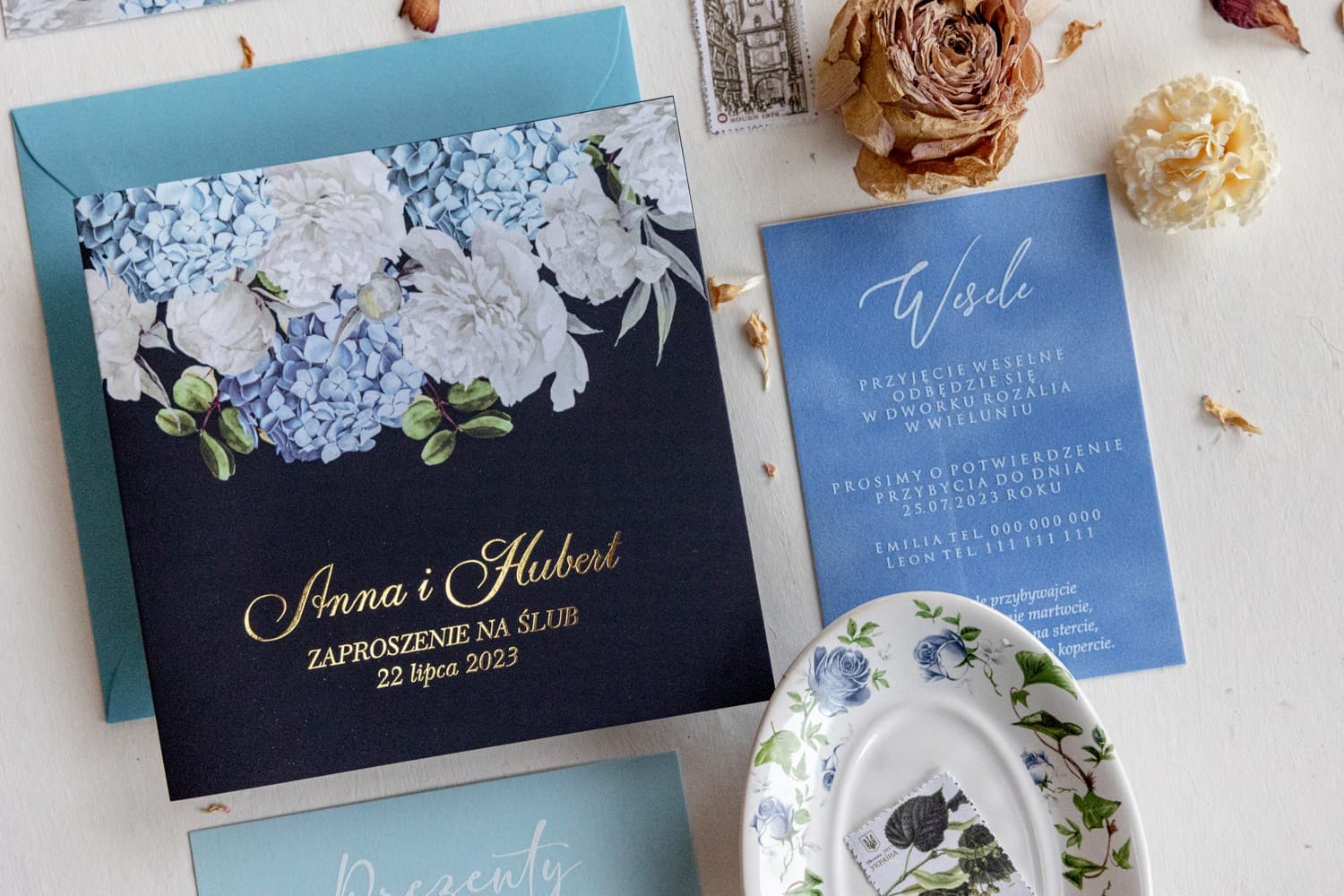 Wedding Invitation Sample - Experience Paper and Print Quality | Order Invitation Samples | Szafirowe No. 14