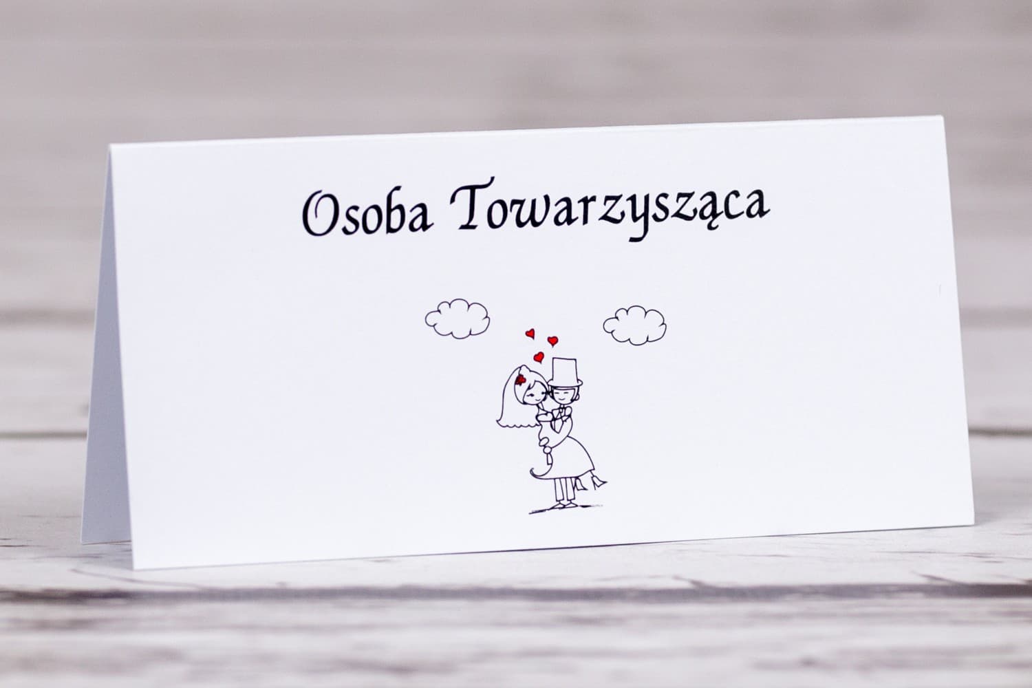 Bueno No. 8 Wedding Place Cards – Table Stationery with Couple Illustration