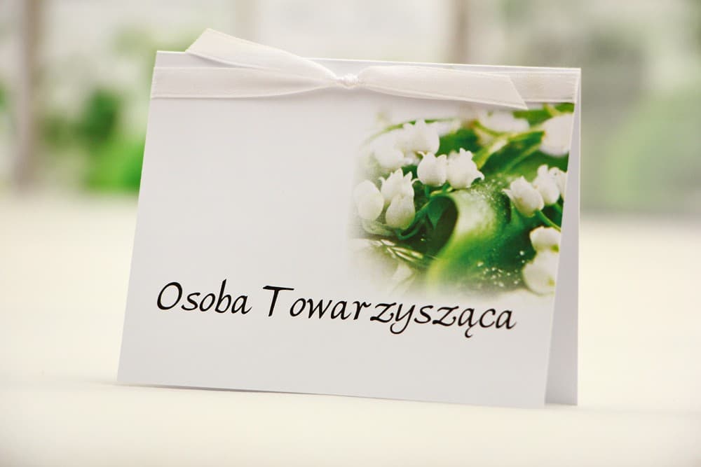Elegant No. 3 Wedding Place Cards – Lily of the Valley Table Name Cards