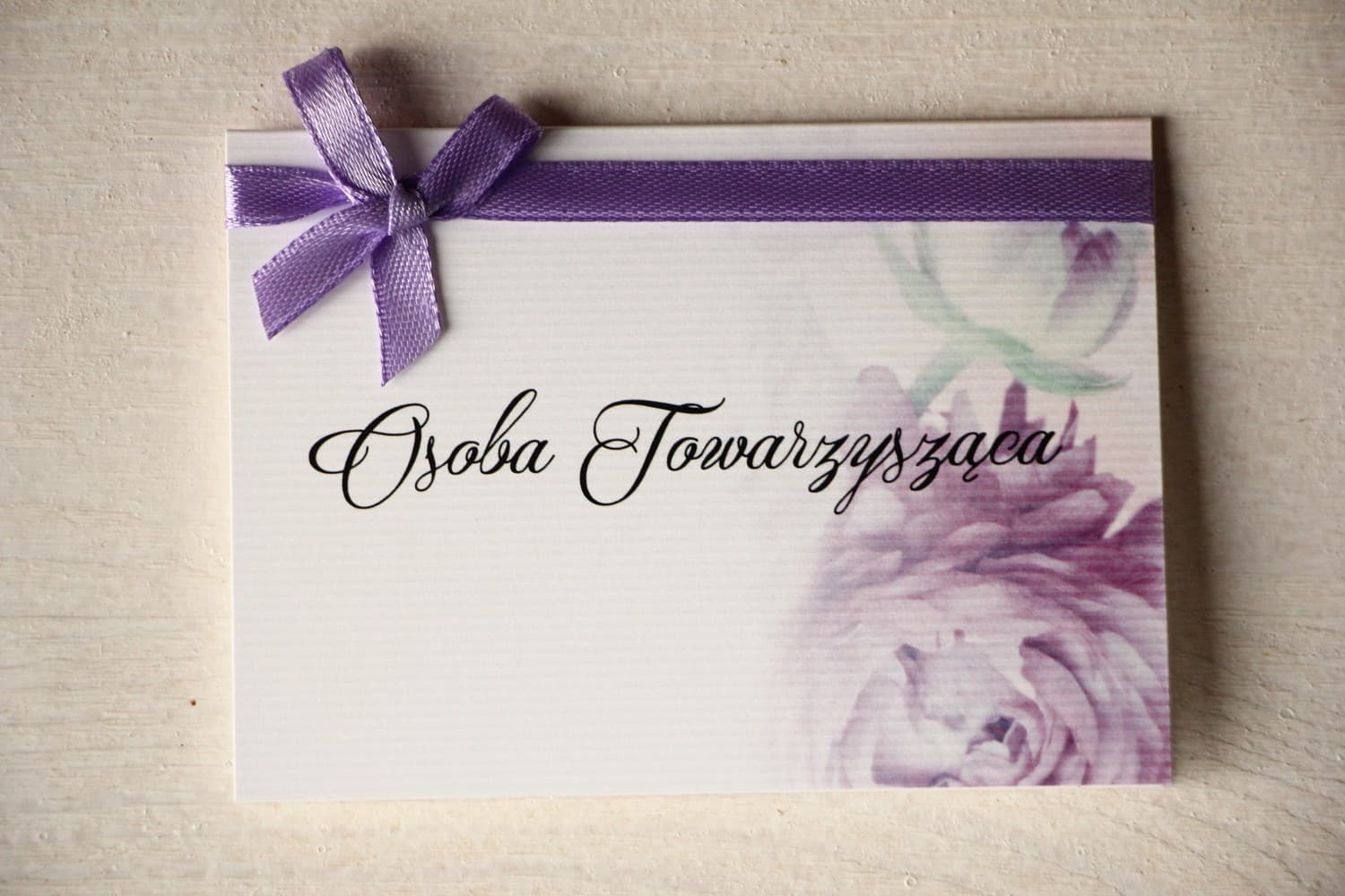 Magnet No. 17 Wedding Place Cards – Purple Peony Table Name Cards