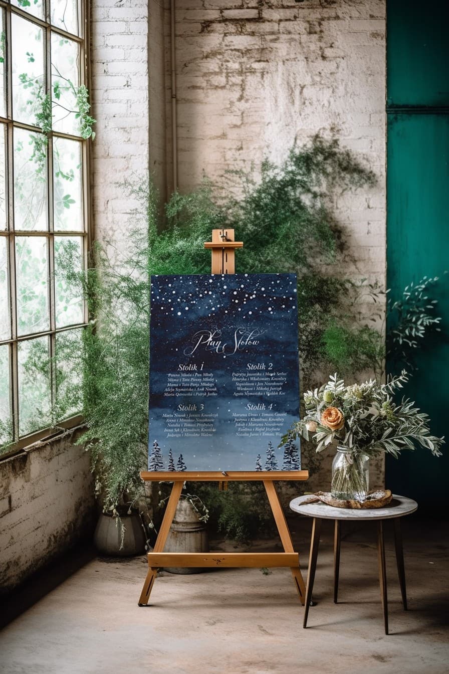 Glamour Pastel Wedding Seating Plan | Guest Table Chart | Pastel No. 6