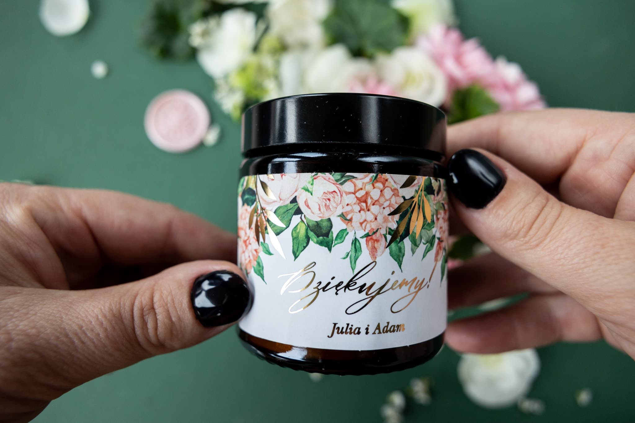 Rubin No. 10 Soy Candle – Gilded Peonies Wedding Favours