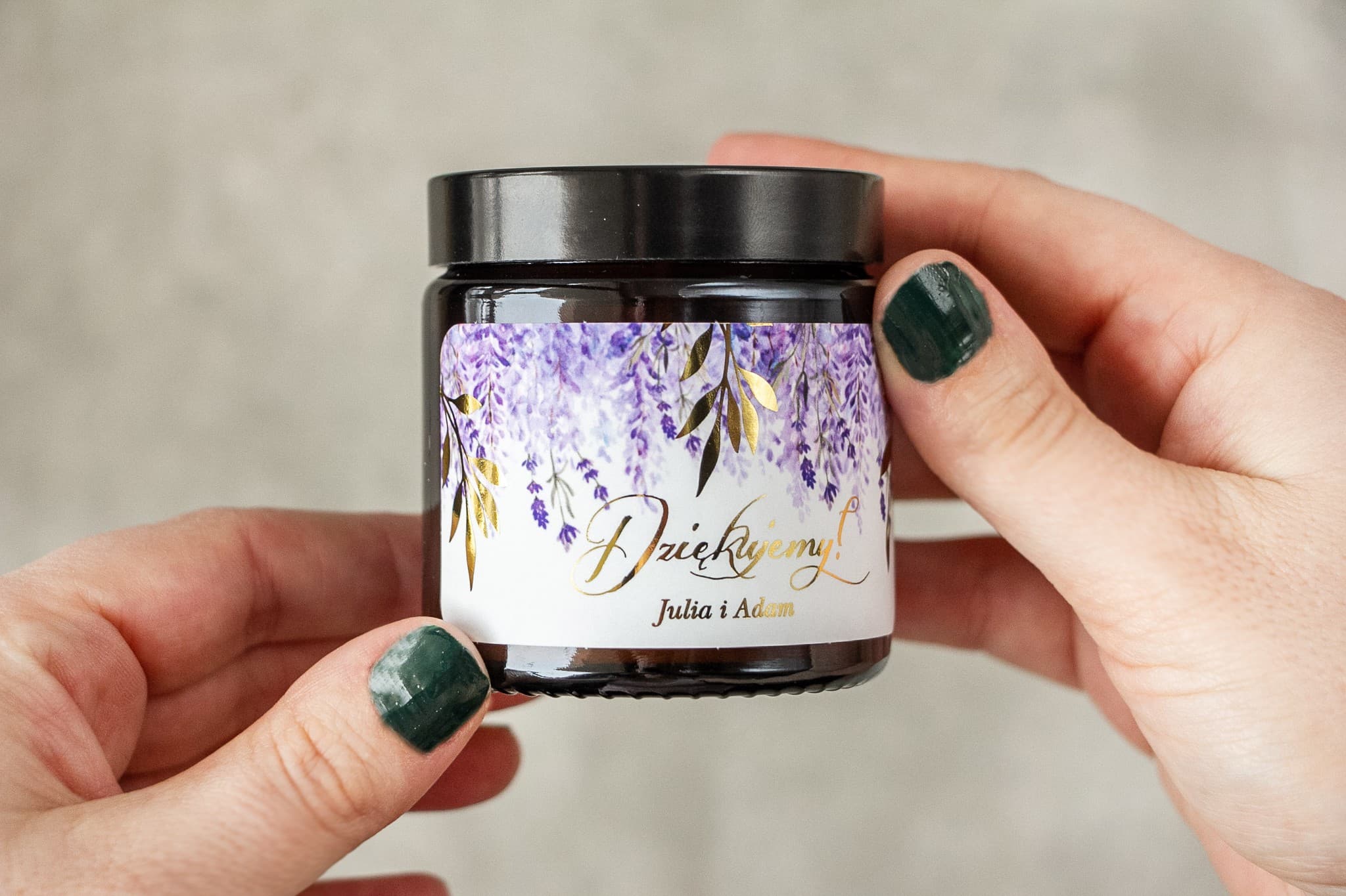 Rubin No. 5 Soy Candle – Heather, Gold Foiling & Wedding Favour