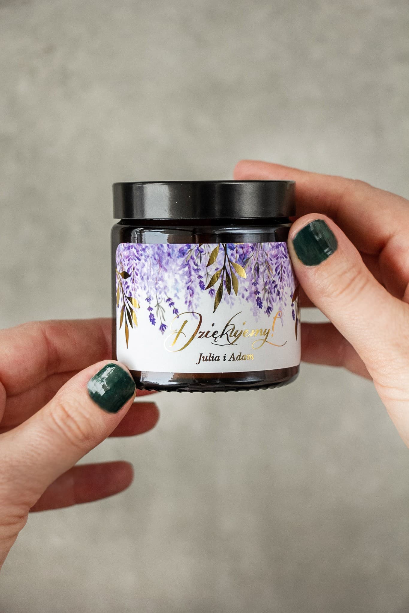 Rubin No. 5 Soy Candle – Heather, Gold Foiling & Wedding Favour