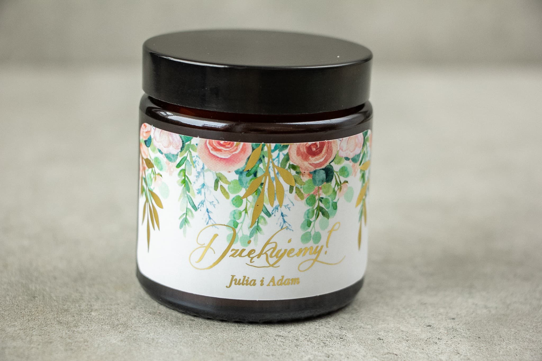 Rubin No. 2 Soy Candle – Gold Foil, Peonies & Wedding Favours