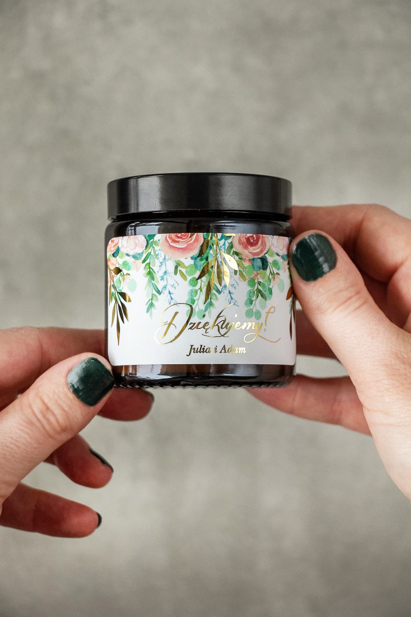 Rubin No. 2 Soy Candle – Gold Foil, Peonies & Wedding Favours