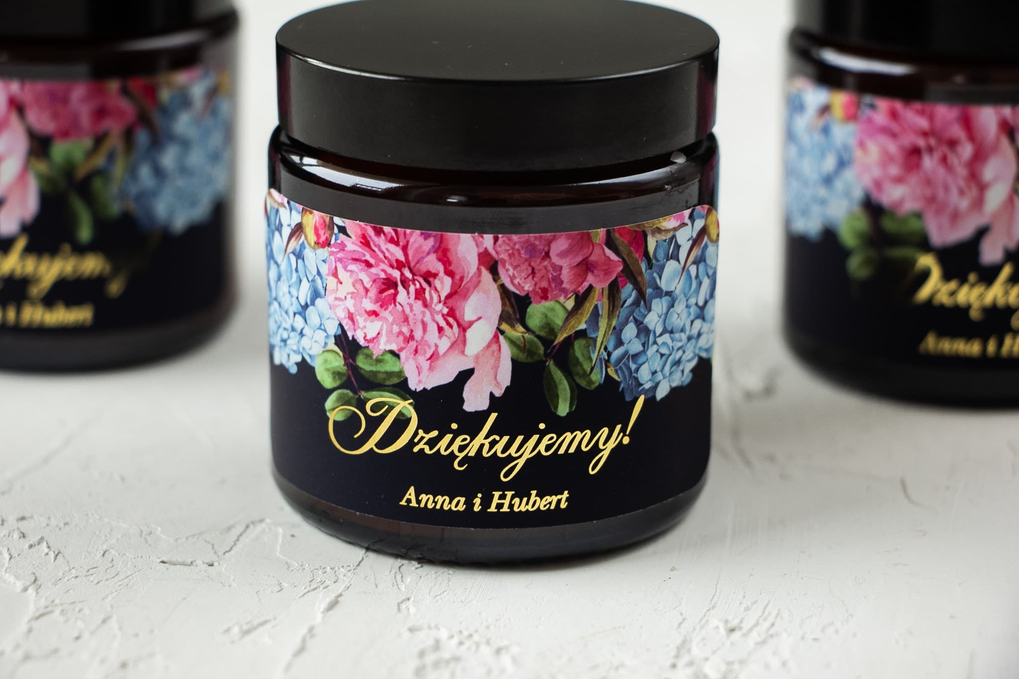 Sojakerze im Glas Szafirowe Nr. 5 – Goldveredelung & Gastgeschenk