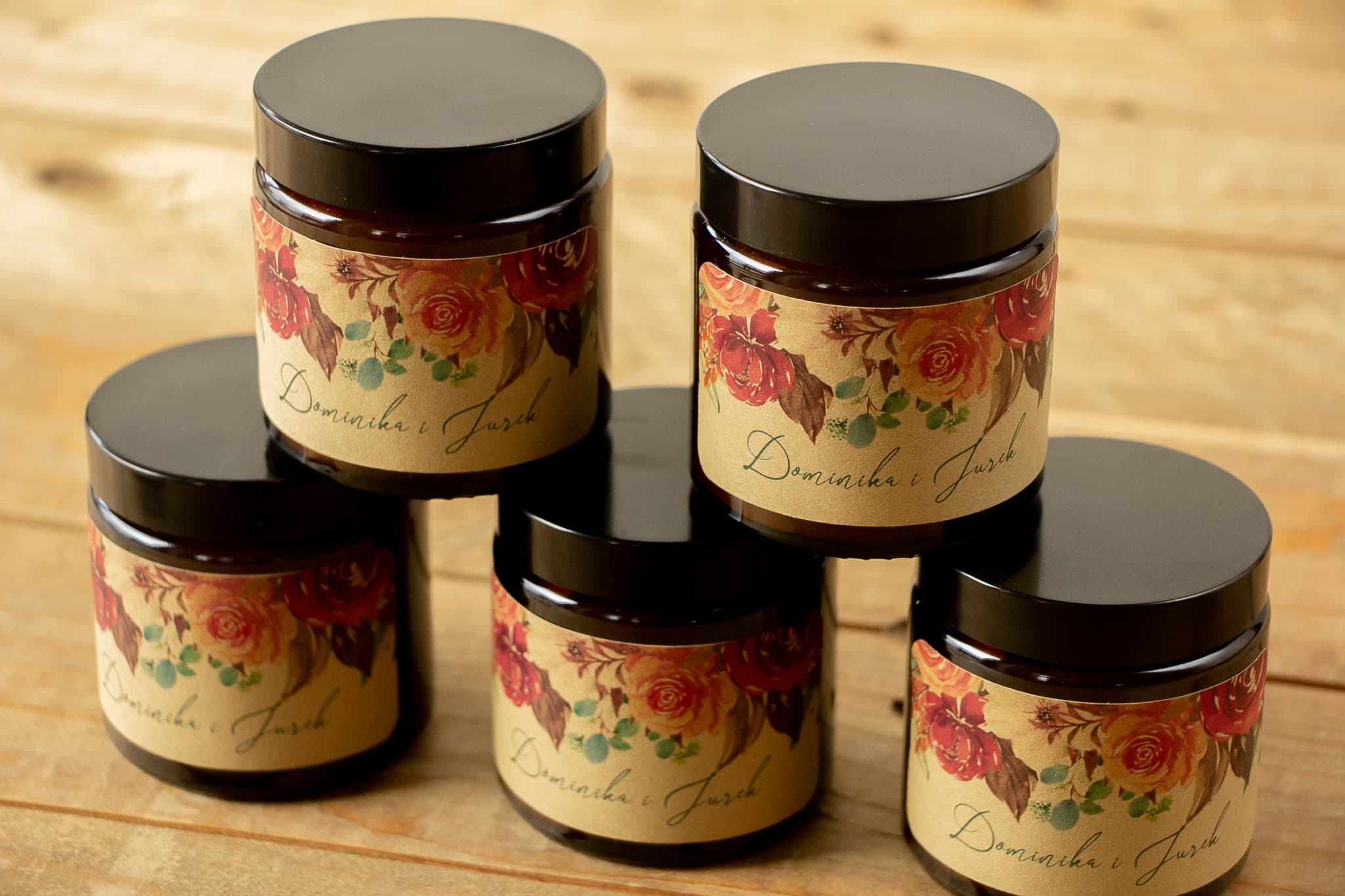 Świeczka Sojowa Delize nr 3 – Różowy Bukiet i Podziękowanie dla Gości - 3