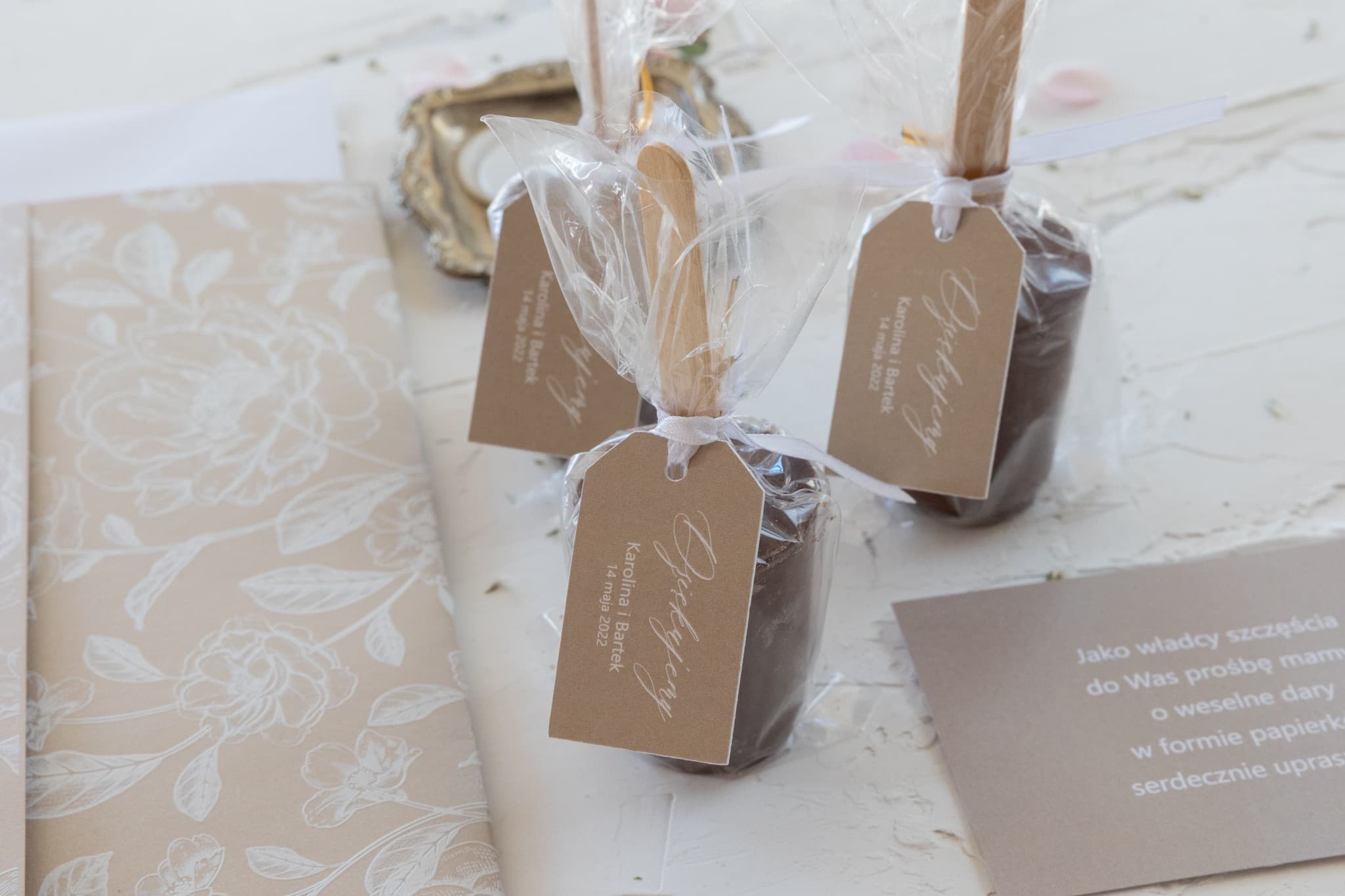 Czekolada na Patyku Podziękowanie dla Gości | Słodkie Czekoladki Ślubne na Upominki | Nefryt nr 4