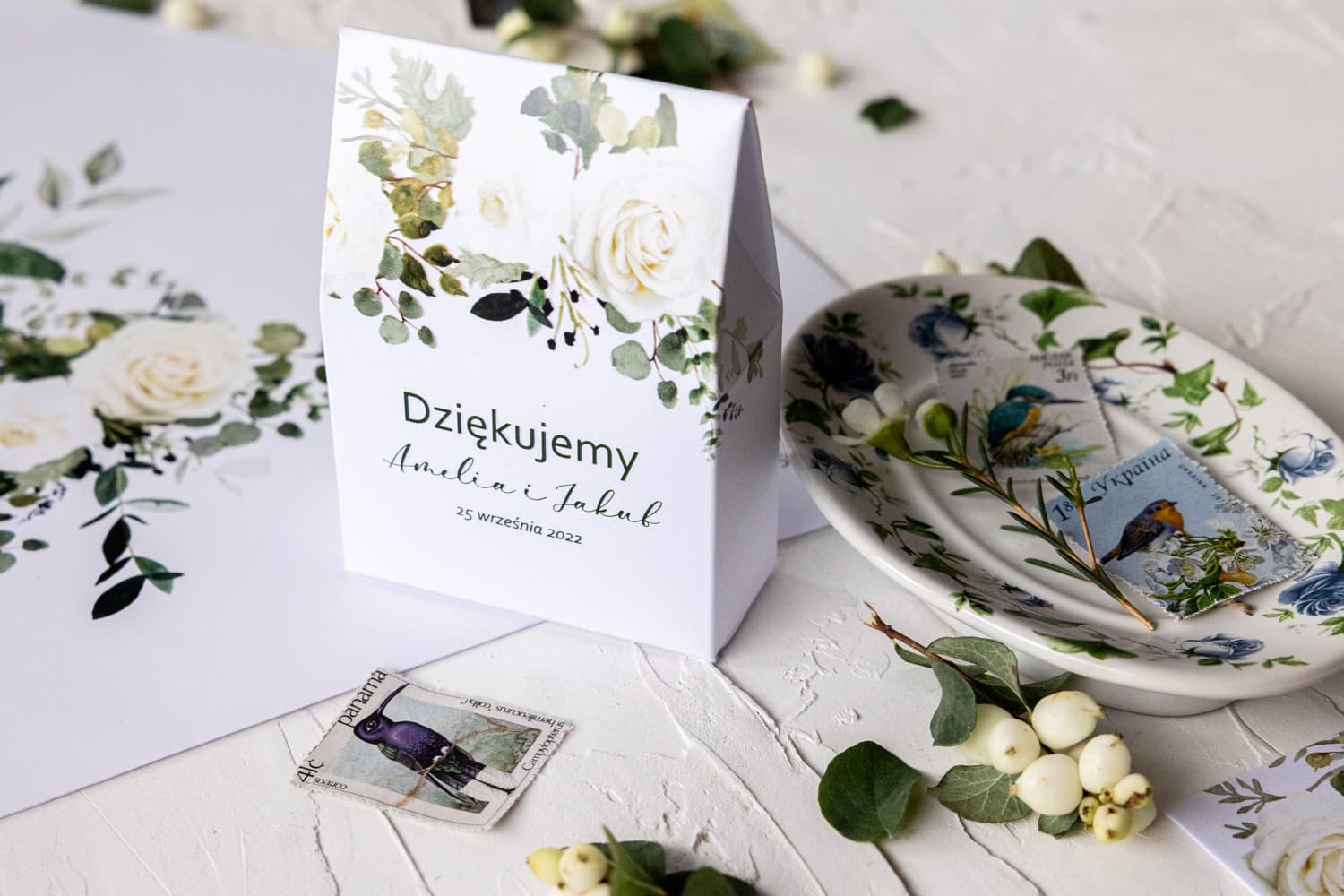 Bonbonschachteln Eukalyptus | Gastgeschenke zur Hochzeit | Korani Nr. 12 - 3