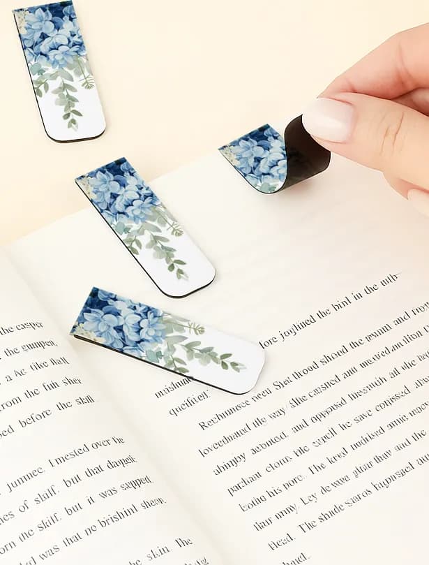 Personalisiertes Lesezeichen mit Aquarell & Eukalyptus | Botanisches Gastgeschenk | Impresja Nr. 4 - 2