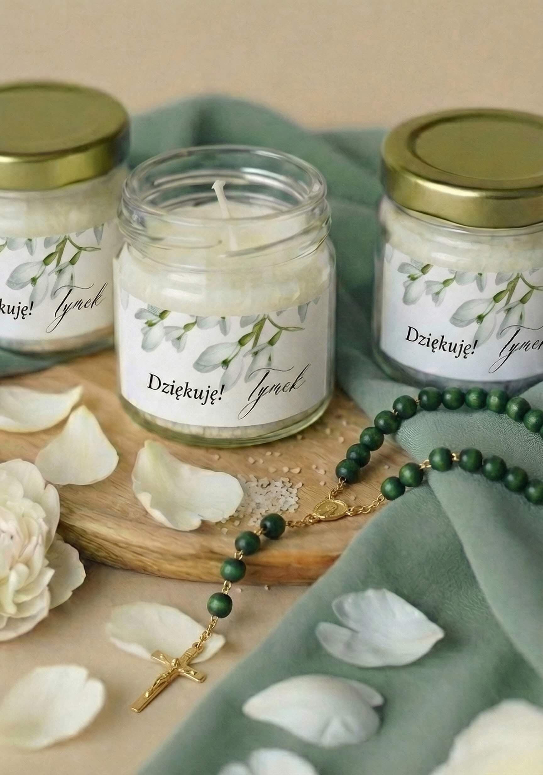 Sojakerze Matylda Nr. 3 – Botanisch und Gastgeschenk für Gäste