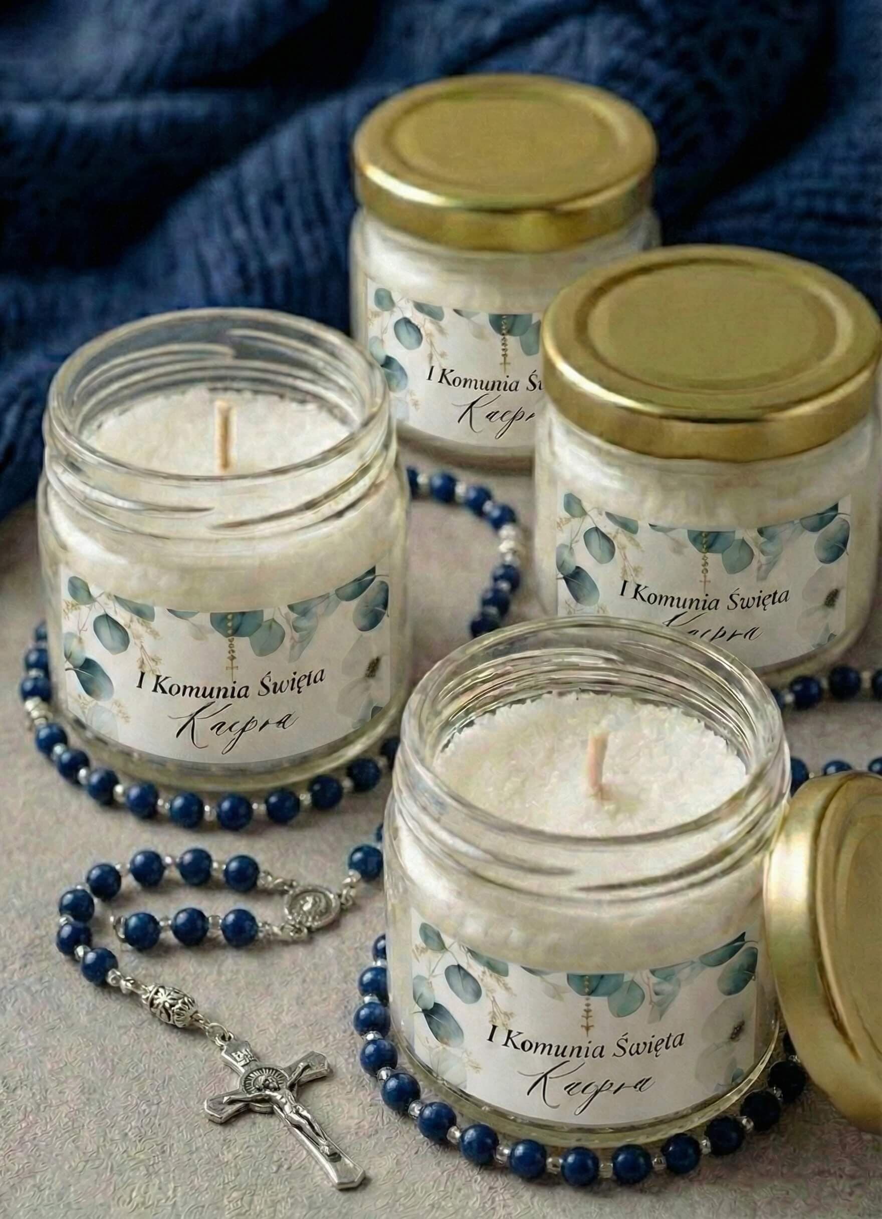 Sojakerze Matylda Nr. 11 – Botanisches Grün und Gastgeschenk