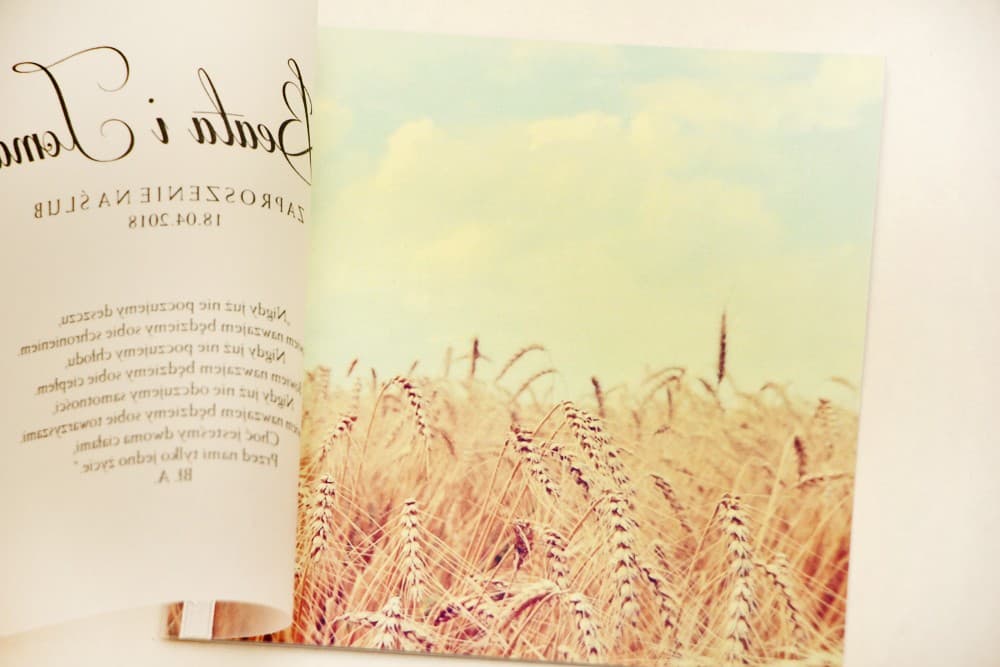 Boho Hochzeitseinladungen mit Transparentpapier und Weizenähren – Elegant Nr. 25 - 2