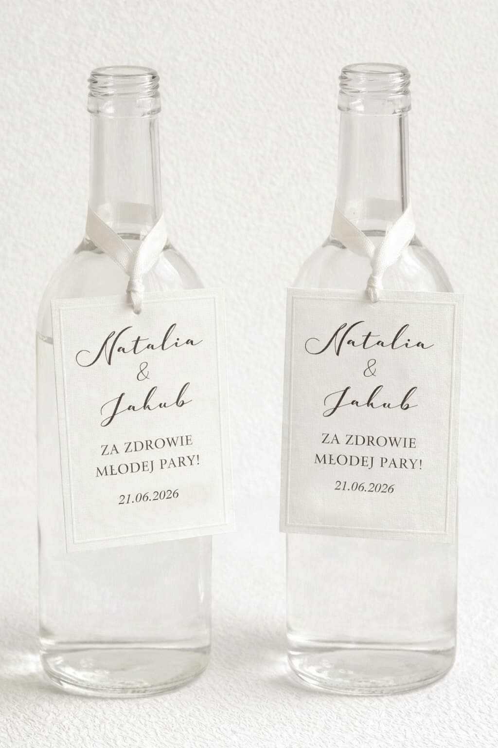 Zawieszki na Alkohol Minimalistyczne – Glare nr 1 z Wypukłą Ramką