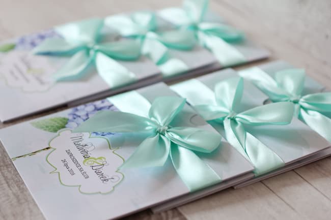 Zaproszenia z hortensją – kolekcja Felicja