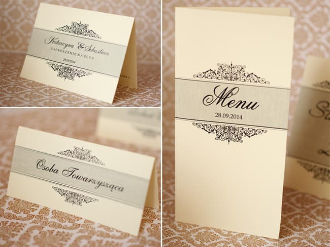 Klasyczne zaproszenia Arte