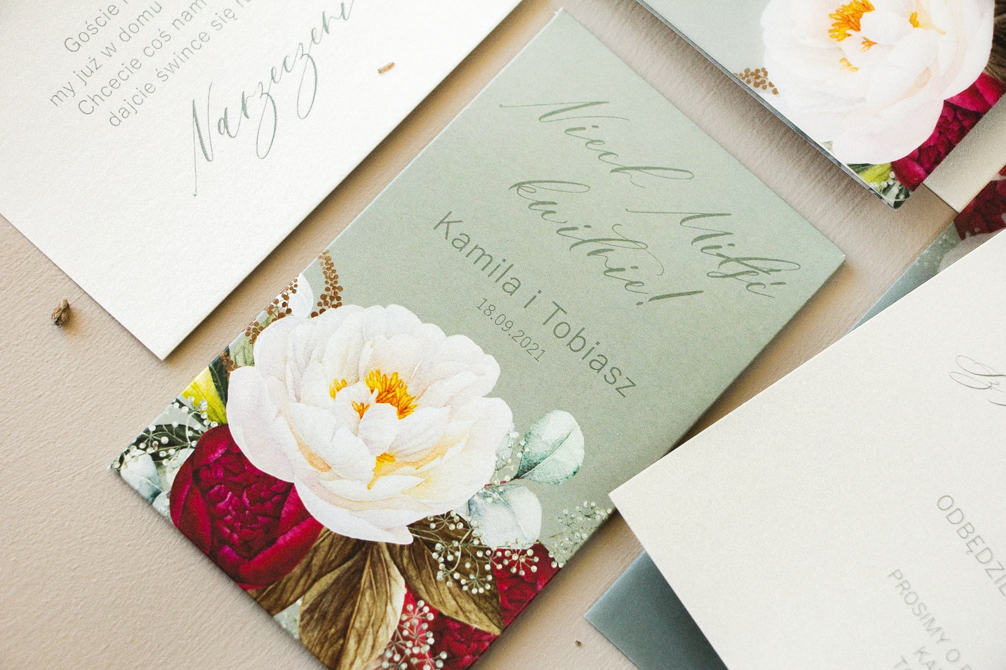 Boho Forget-Me-Not Seed Wedding Favours with Peony | Personalized Gifts | Opal No. 9