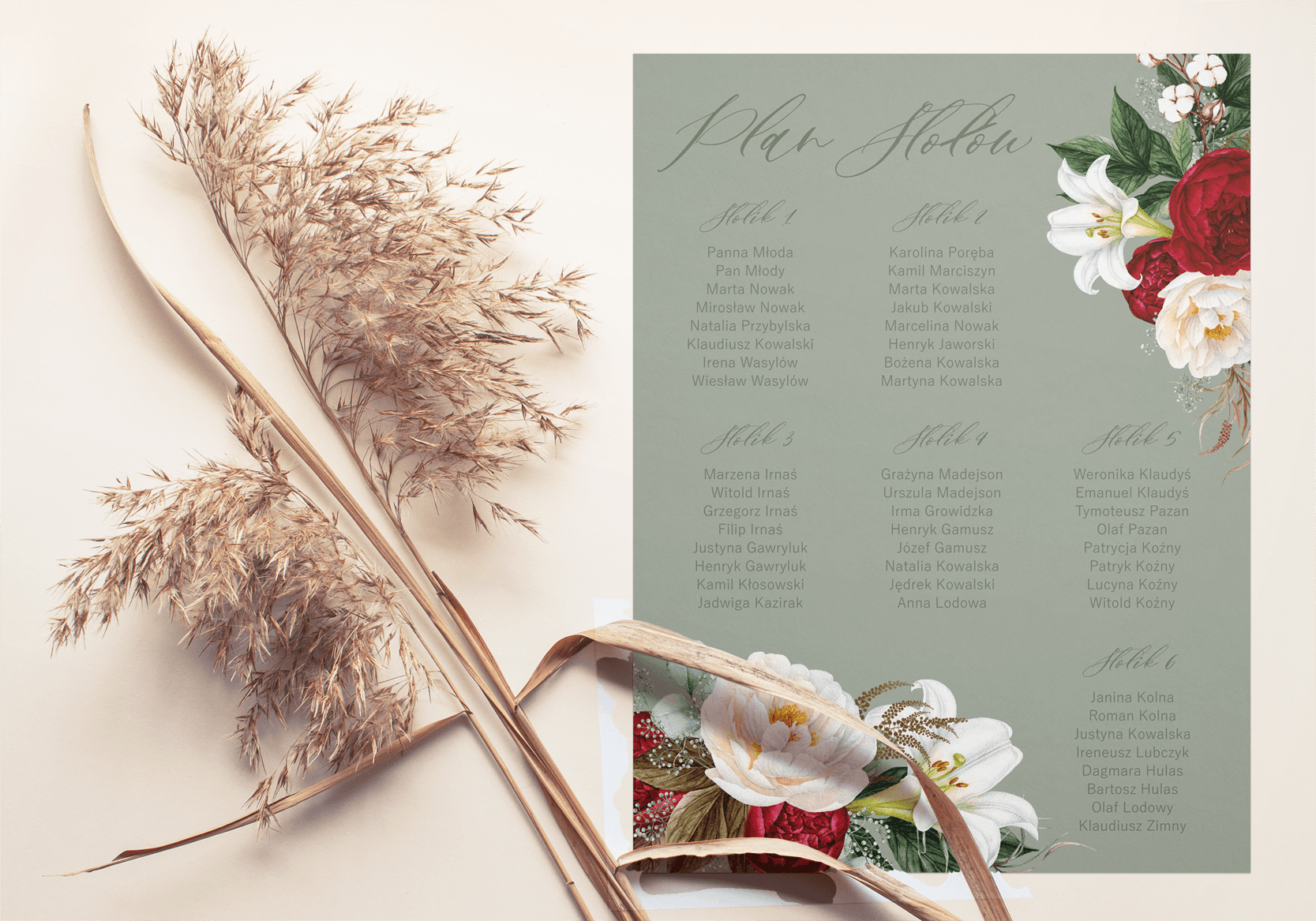 Elegant Burgundy Peony Wedding Seating Chart | Boho Guest Seating Board | Opal No. 9